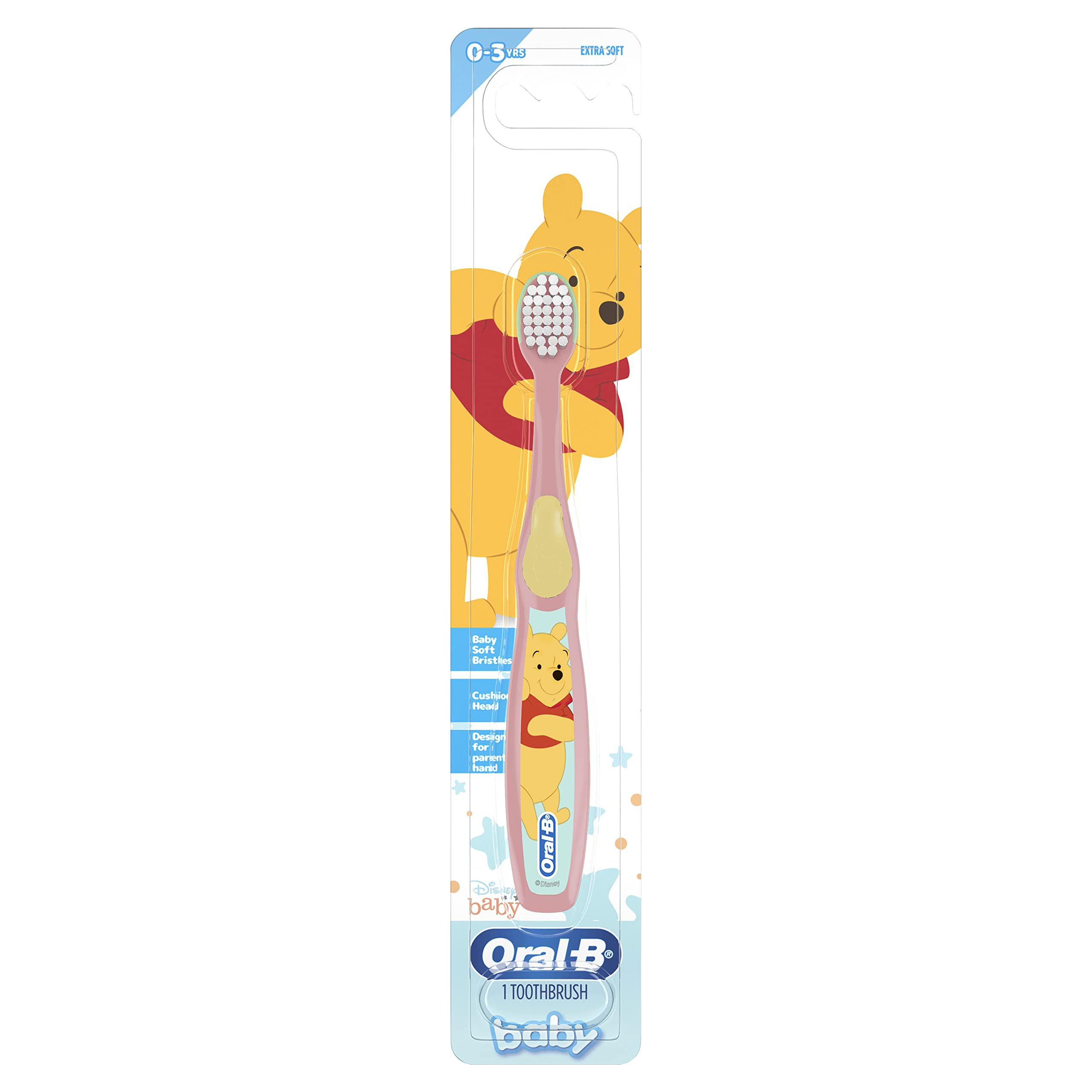 Oral-B Baby Toothbrush Featuring Disney's Pooh, Baby Soft Bristles, 0-3 Years, 1 Count | Amazon (US)