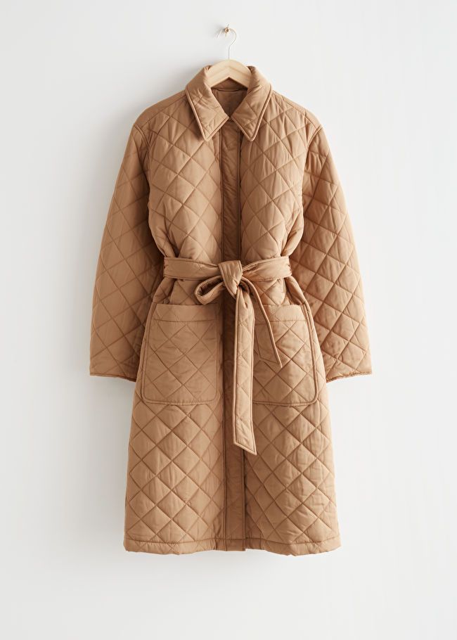 Belted Diamond Quilted Coat | & Other Stories US