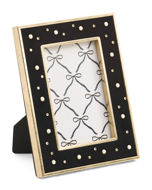 4x6 Faux Pearl Velvet Tabletop Picture Frame | Mother's Day Gifts | Marshalls | Marshalls