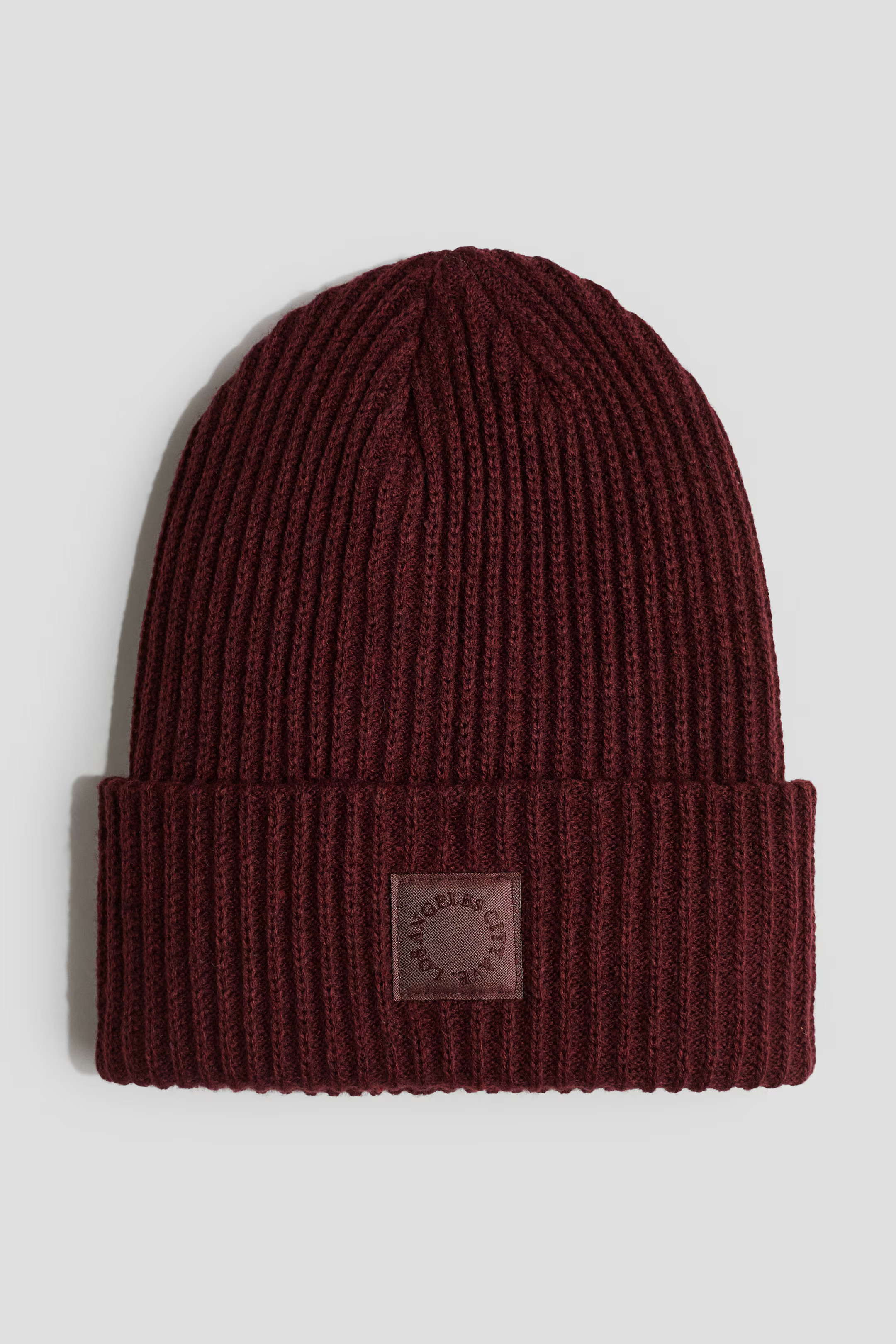 Appliquéd Beanie - Dark red - Kids | H&M US | H&M (US + CA)