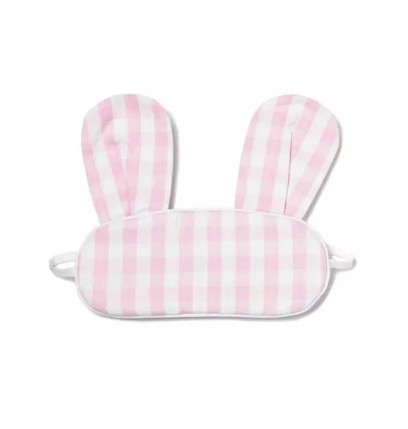 Petite Plume Pink Gingham Bunny Eye Mask | Janie and Jack