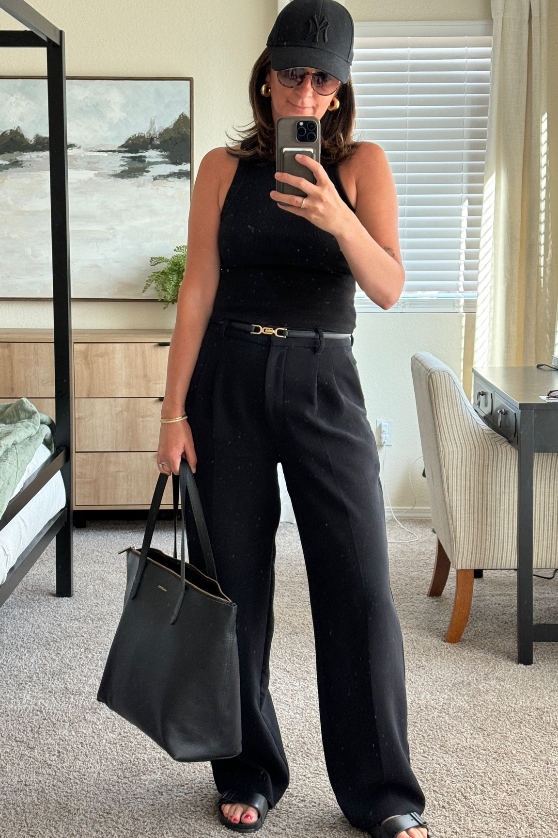 Workwear but with a baseball hat.🧢 Fitting for a casual lunch with staff today. These Effortless Pants are going on 4 years old now and I love them just as much today as when they were brand new  

#LTKOver40 #LTKStyleTip #LTKWorkwear