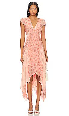 Free People Joaquin Dress in Peach Combo from Revolve.com | Revolve Clothing (Global)