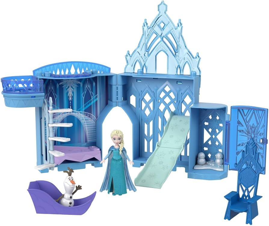 Mattel Disney Princess Toys, Storytime Stackers Elsa Ice Palace, Stackable Castle Doll House with... | Amazon (US)
