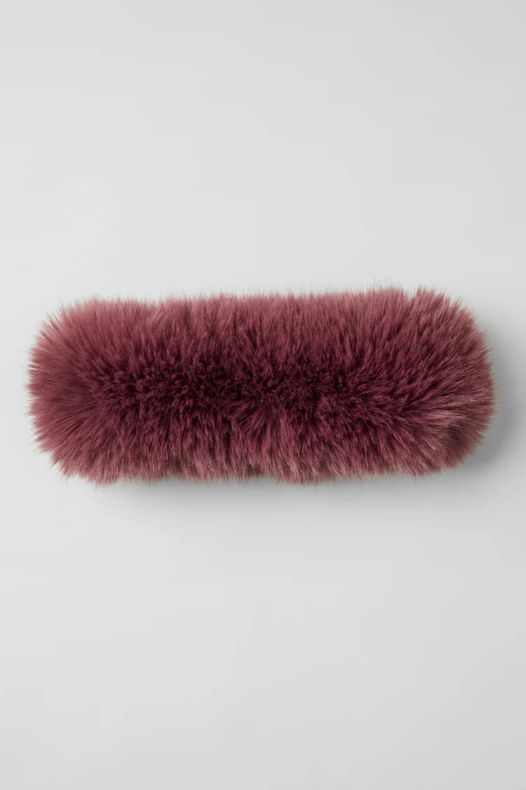 Opulent Faux Fur Wintersun Headband - Burgundy Truffle | Alo Yoga (US)
