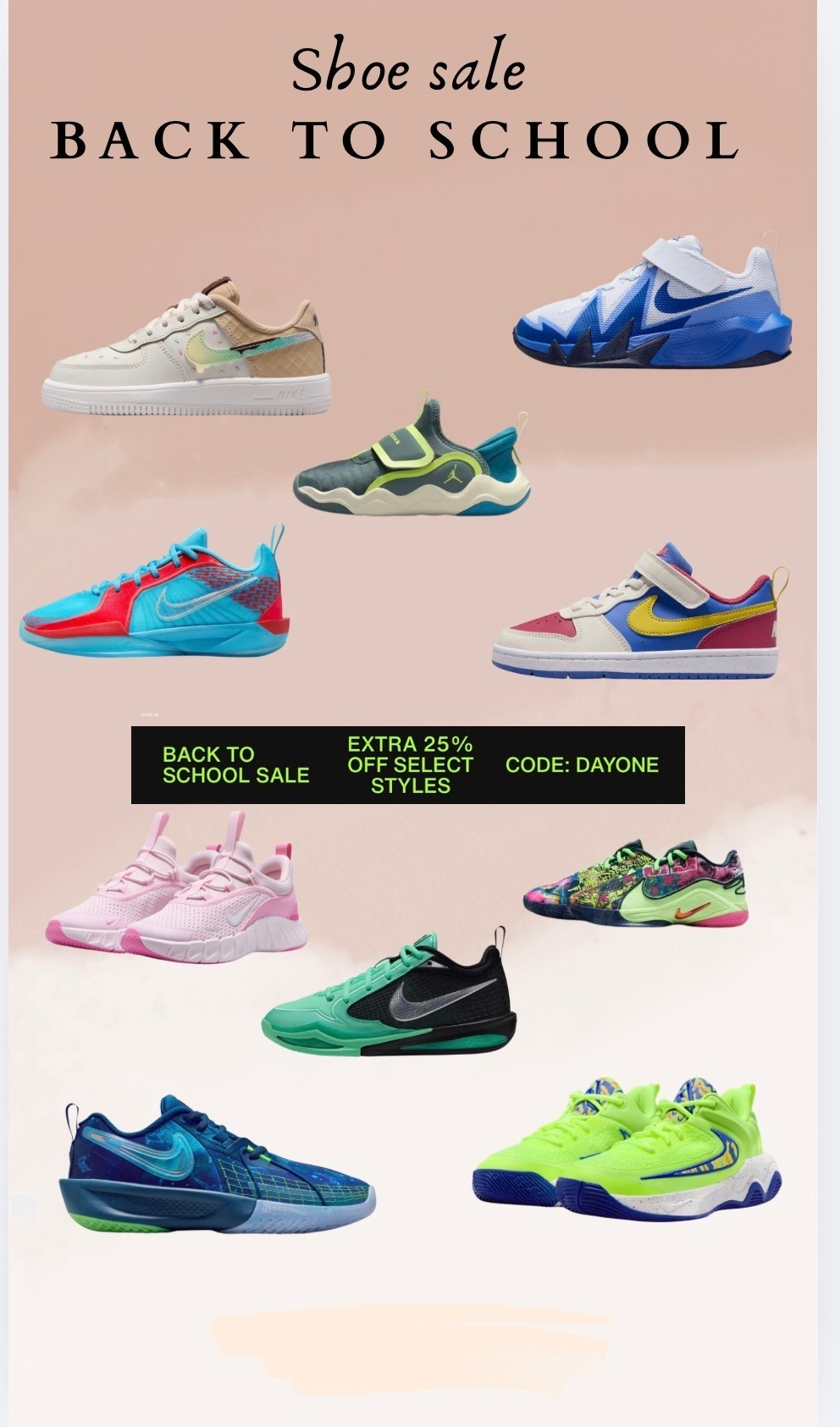 Nike kids shoe sale most you can stack the code on top of sale

#LTKKids #LTKSaleAlert