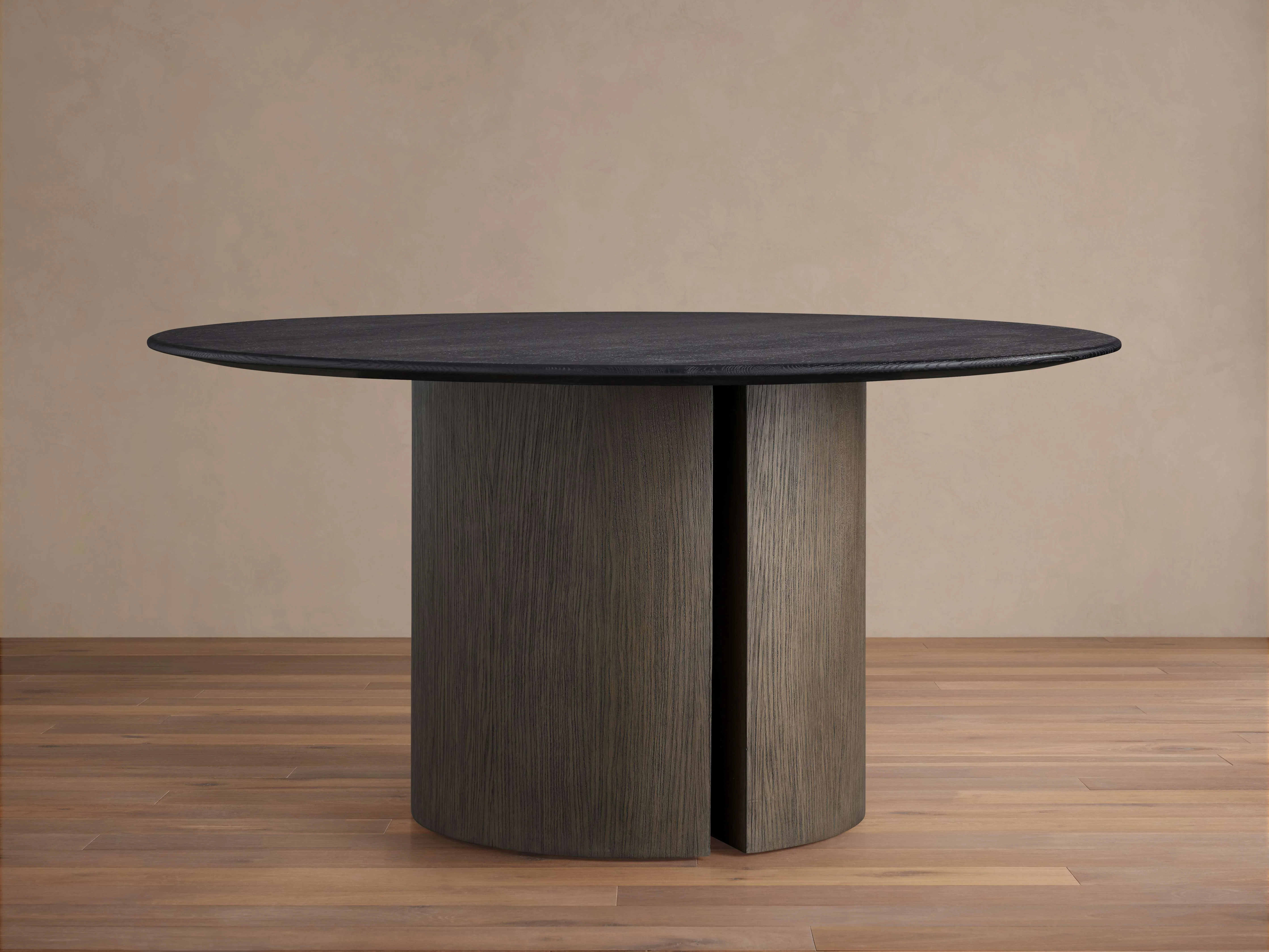 Saint Germain Round Wood Dining Table with Dauphine Base | Arhaus