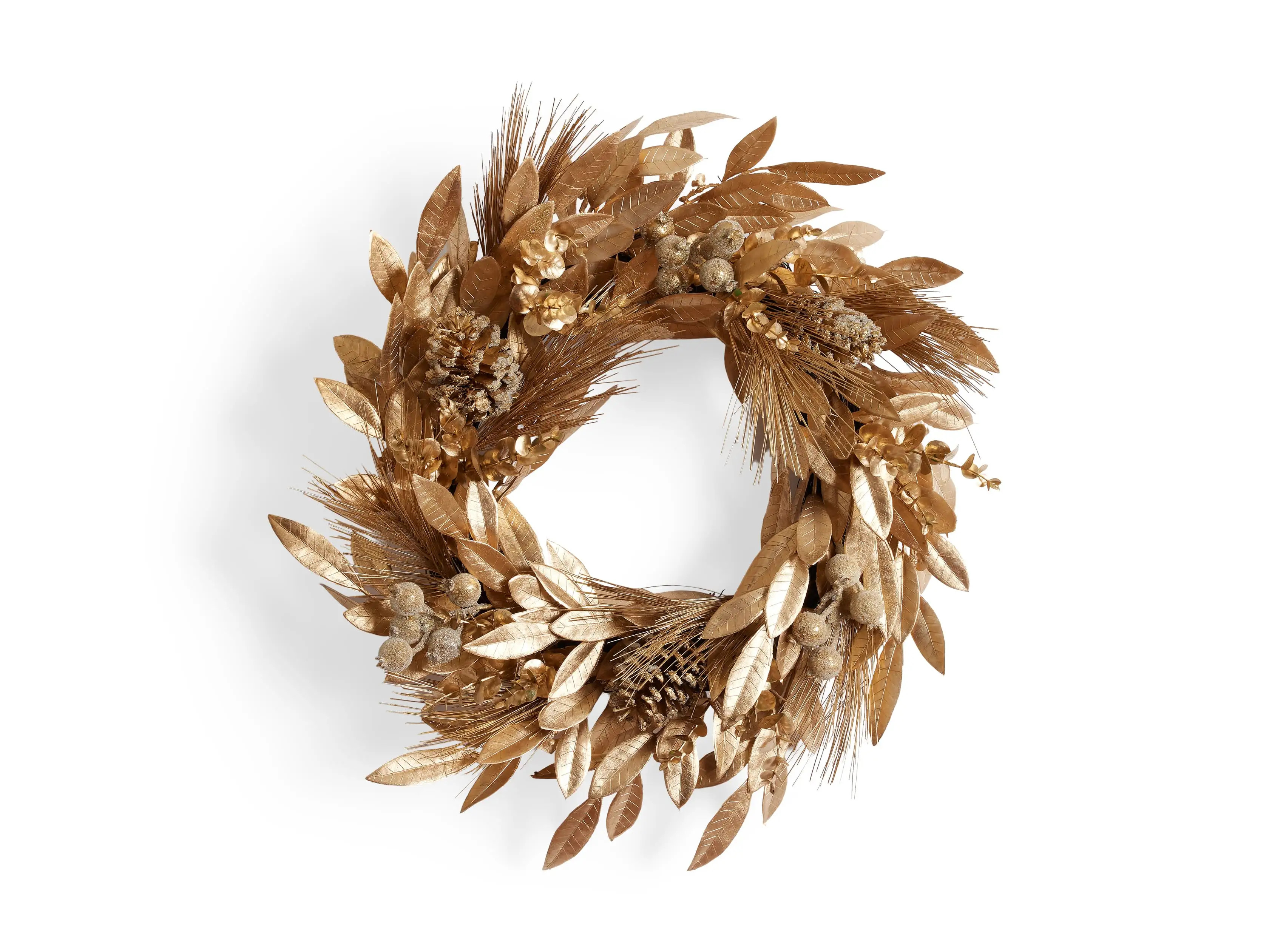 Gold Pinecone Wreath | Arhaus