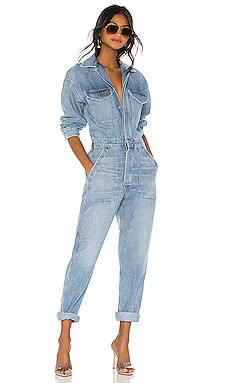 Citizens of Humanity Marta Jumpsuit in Monologue from Revolve.com | Revolve Clothing (Global)