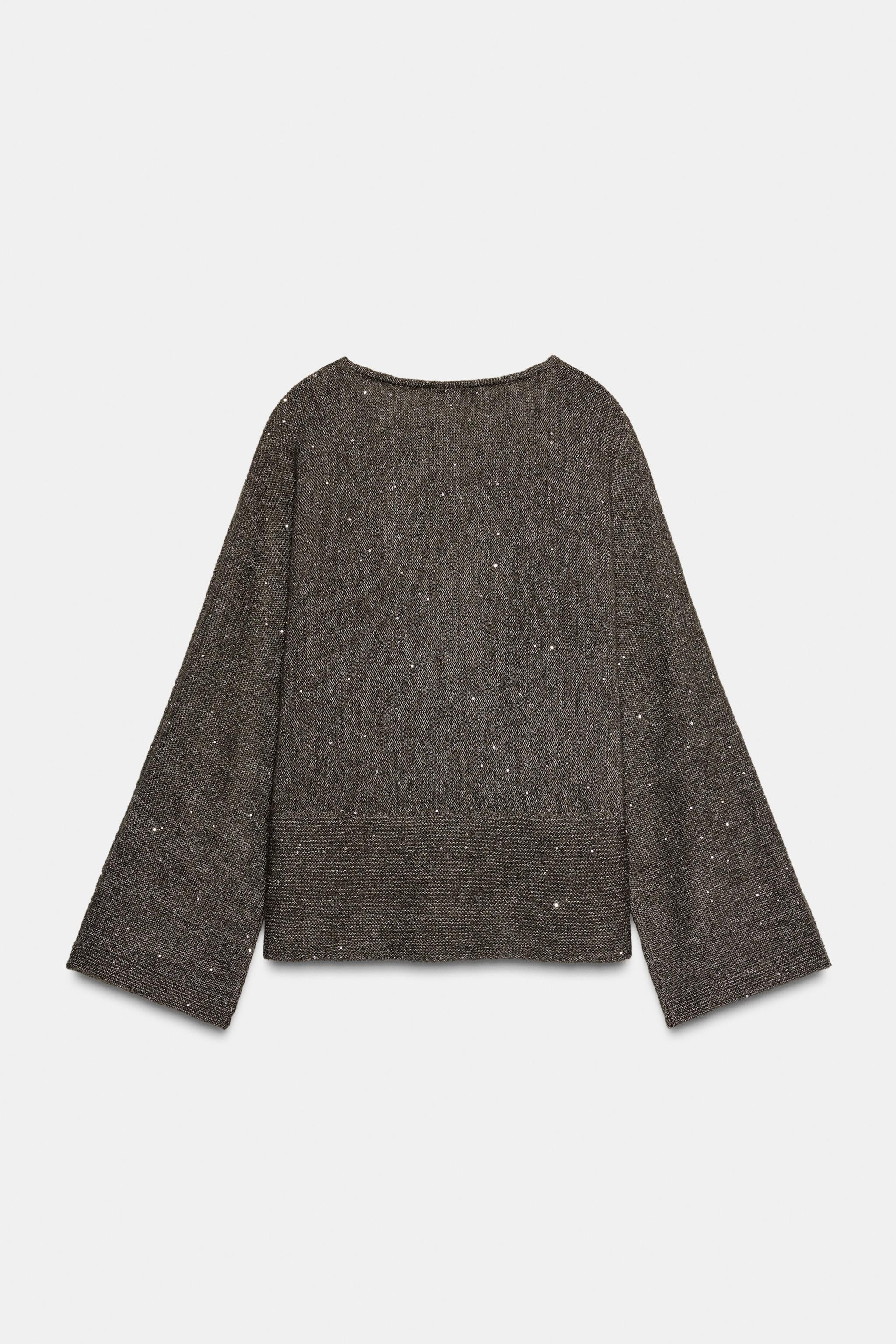SEQUIN KNIT JUMPER | Zara US
