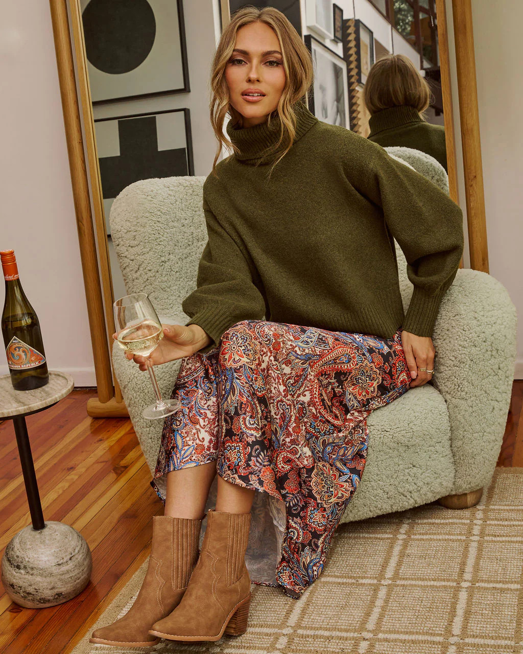 Sweater Weathered Turtleneck Sweater | VICI