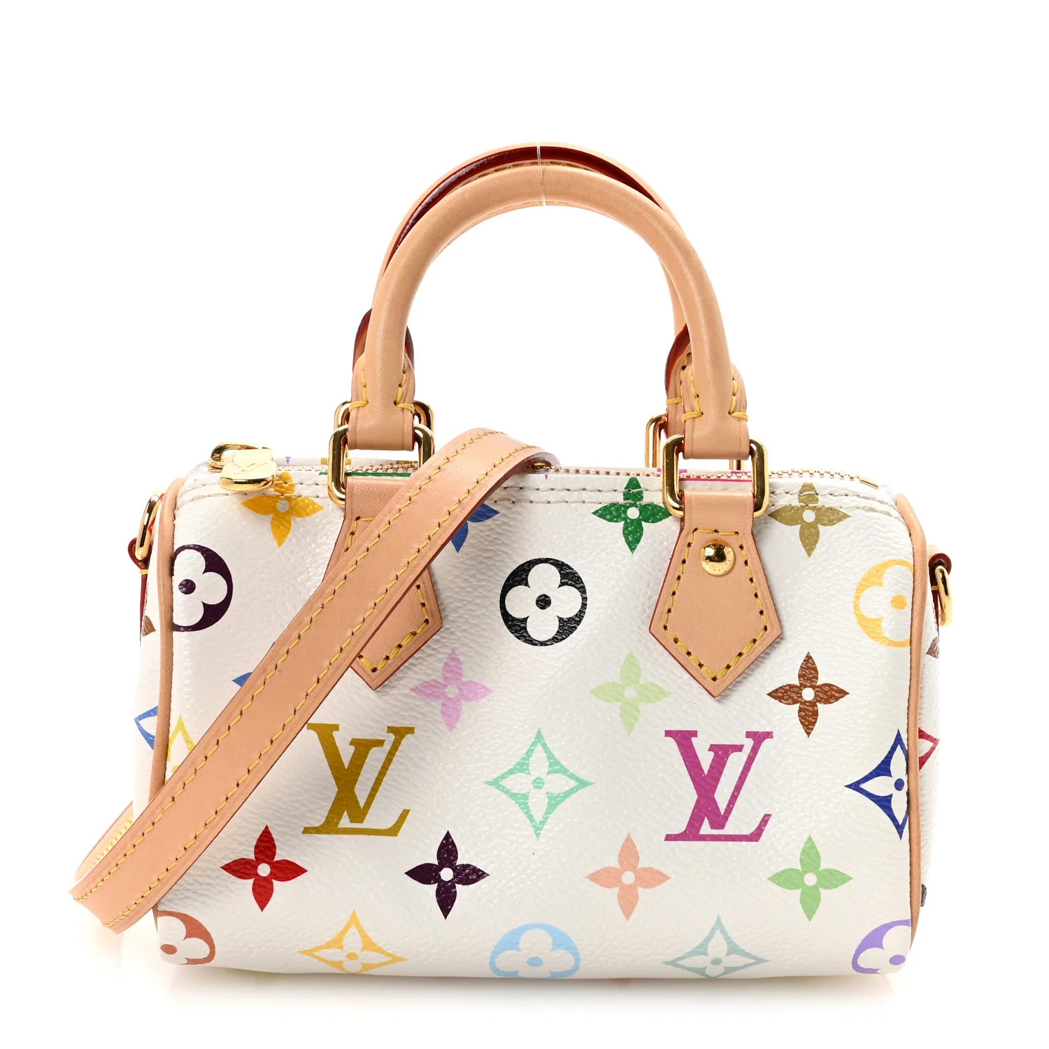 LV X TM Monogram Multicolor Nano Speedy White | FASHIONPHILE (US)