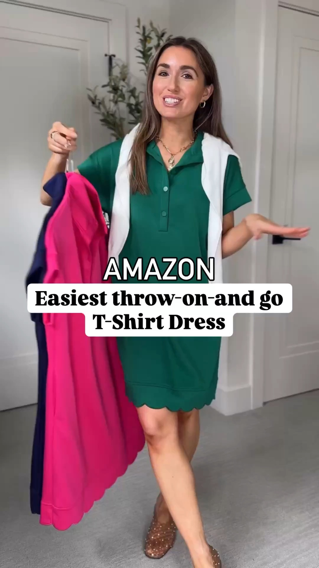PERFECT  t-shirt dress on Amazon! It's the easiest throw-on-and-go dress that you can dress up or down.
It doesn't wrinkle!! So it's perfect for travel, everyday, or any spring event!

I’m wearing S 

#LTKPetite #LTKootd