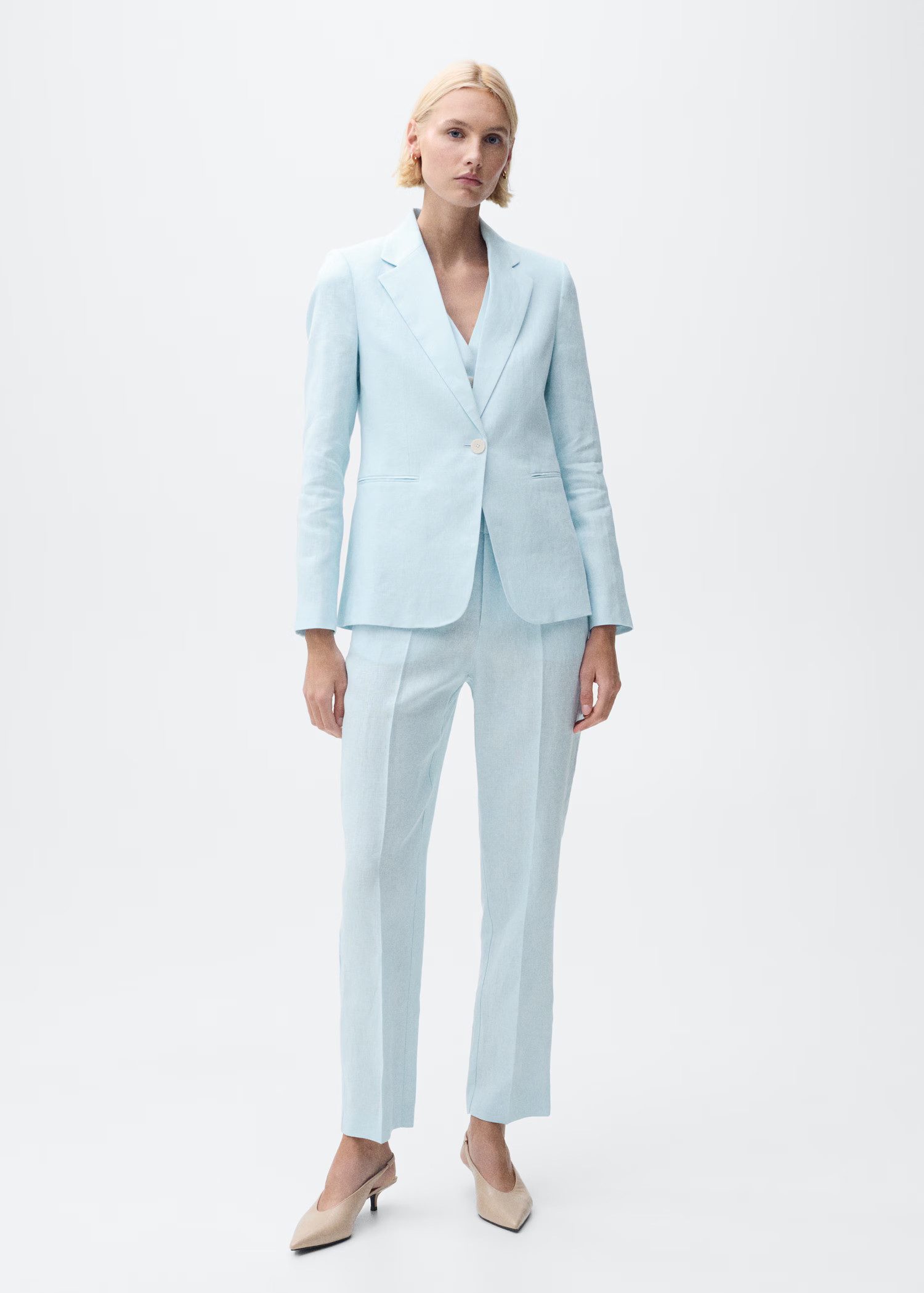 Linen suit blazer - Women | MANGO USA | Mango (US/MX/AU)