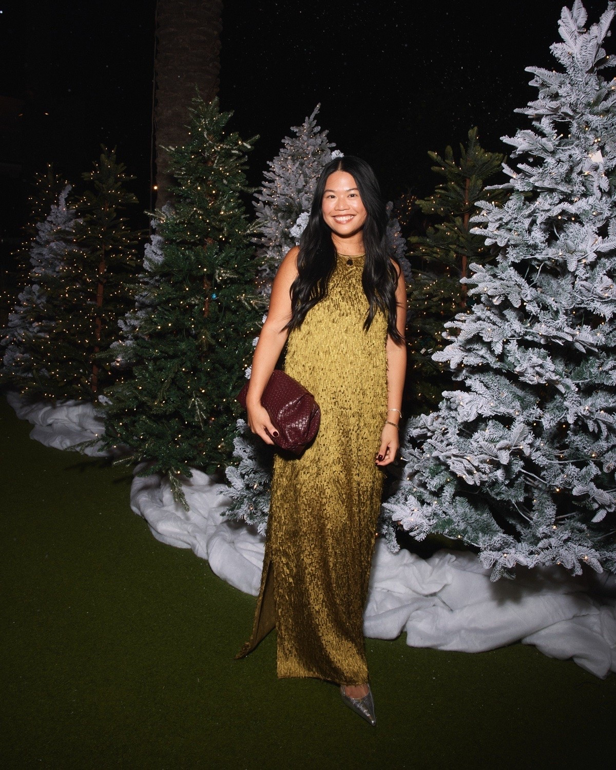 Wore this same look from the wedding to the holiday party at Amazon!! This dress is seriously so stunning and I got sooooo many compliments!! The perfect fall wedding guest dress or holiday party dress!