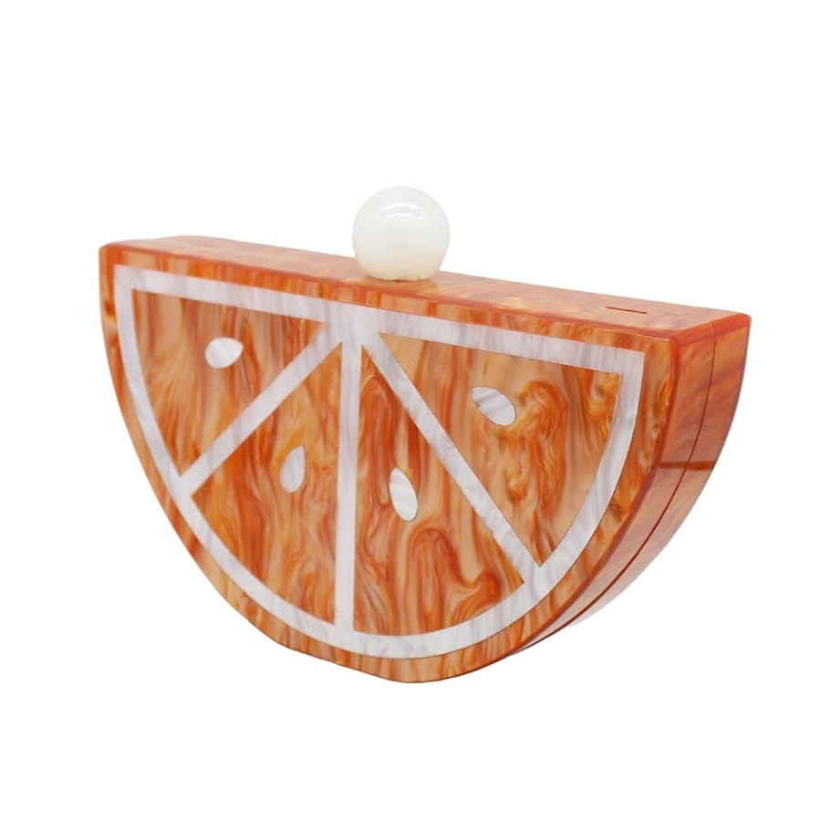 Acrylic Evening Clutch Purse for Women Cute Fruit Shape Handbag Party Banquet Cocktail Shoulder B... | Amazon (US)