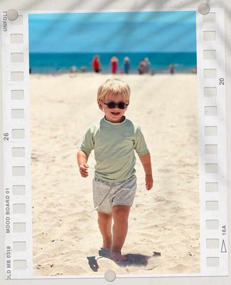 My sweet little man looks so handsome at our beach vacation. I usually get a little bit of sticker shock on kids swimwear but remind myself that these are the pics that live forever. 
This brand runs TINY so order at least one size up 🫶

#LTKtravel #LTKswim #LTKkids