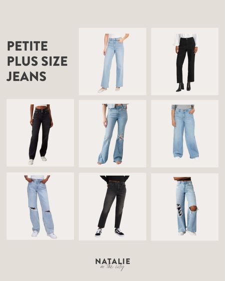 Petite plus size jeans 👖 

Plus size finds
Petite finds 
Jean finds 
Plus size jean styling #LTKHolidaySale 

#LTKfindsunder100 #LTKstyletip