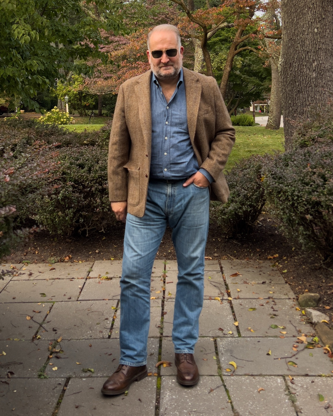 Nothing goes together quite like denim and tweed  

#LTKOver40 #LTKSeasonal #LTKMens