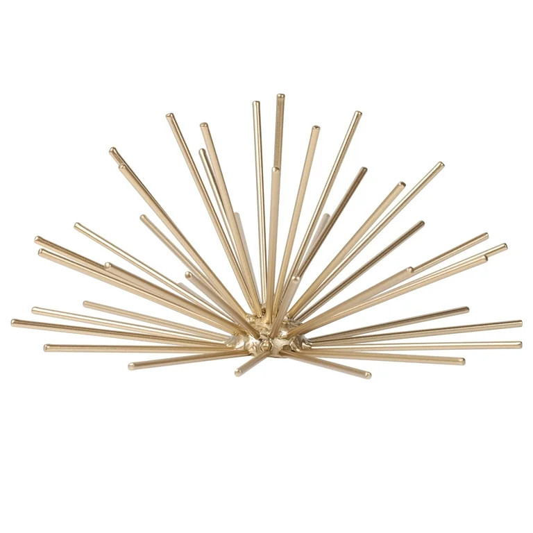 Mainstays 7.95" x 3.86" Gold Orb Metal Wall or Tabletop Decorative Figurine | Walmart (US)