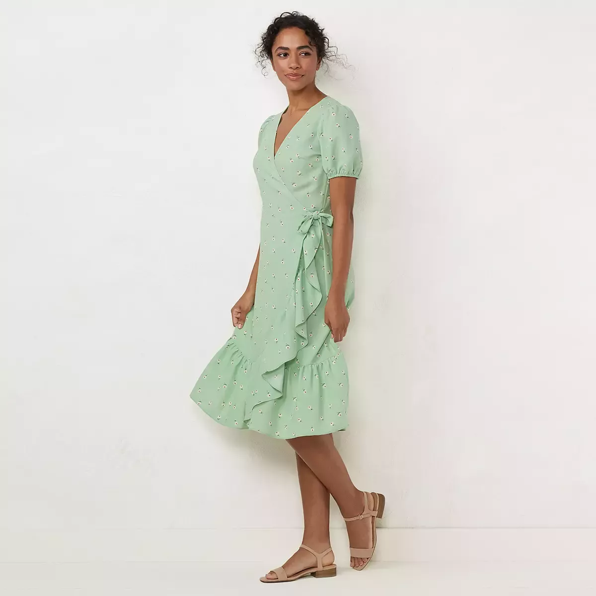 Women's LC Lauren Conrad Faux-Wrap Fit & Flare Dress