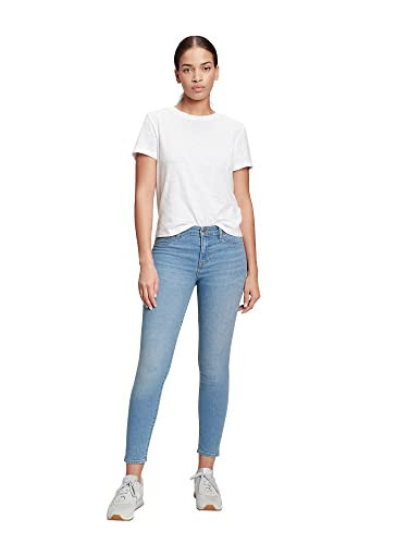 GAP Womens Mid Rise Favorite Jegging Jeans, Light Indigo 11, 28-SHR | Amazon (US)