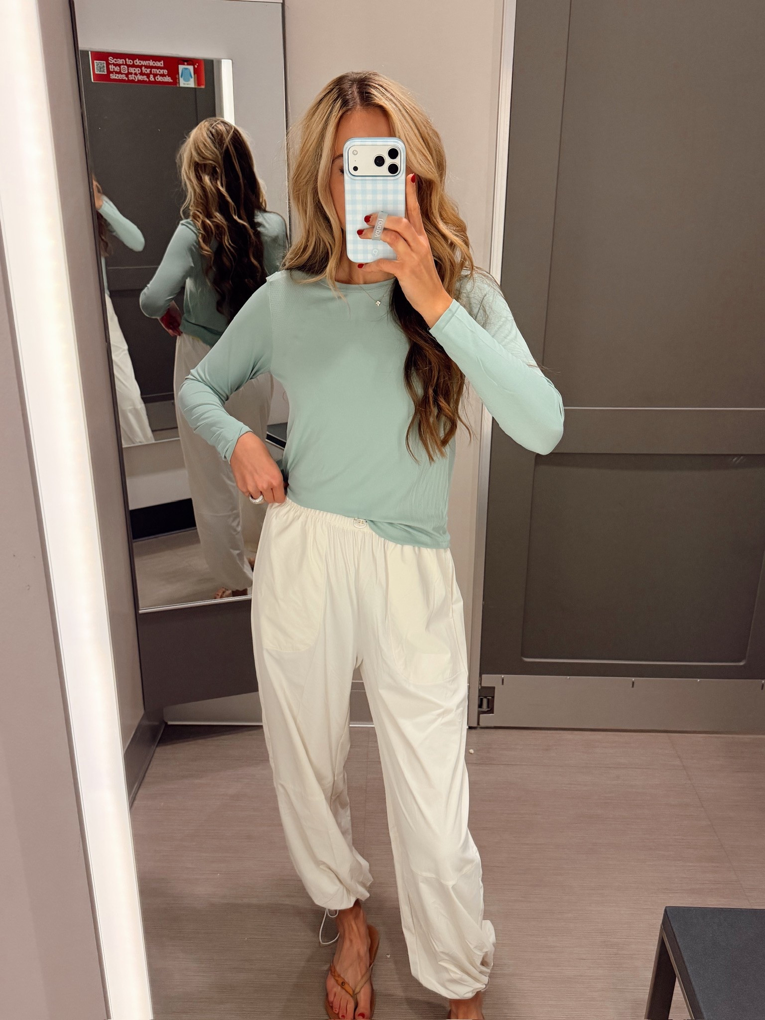 @Target This sage green long sleeve top paired with cream cargo joggers from Target is such a comfy, easy outfit 🌿 Perfect for running errands or a relaxed weekend look. Linking below!

True to size, small, 5’8.5” for reference.

#LTKootd #LTKSeasonal #LTKTravel