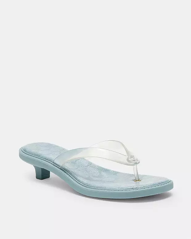 Jelly Thong Sandal In Signature | Coach (UK)