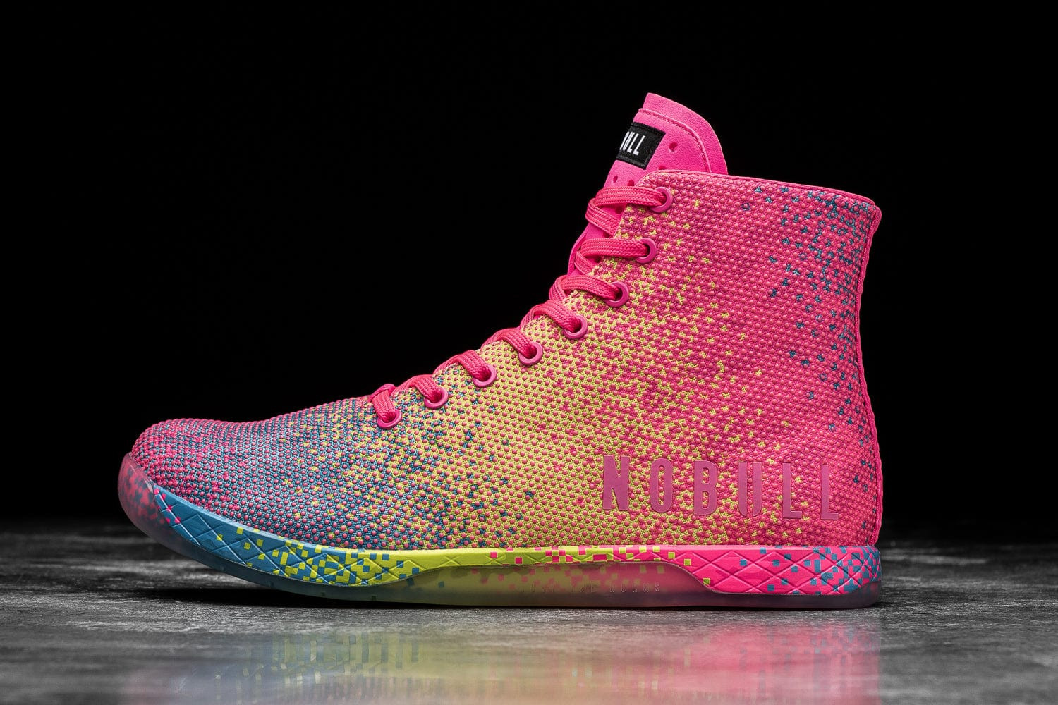 Women's Glitch High-Top NOBULL OUTWORK | NEON PINK GLITCH | NOBULL | NOBULL