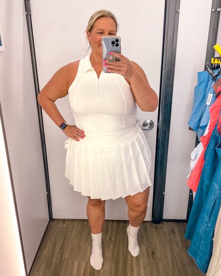 I was not prepared for how cute this set was going to be!!! I love the white and it’s so pretty in. The tank polo top is a workout material but is just a tank top not a sports bra top. The pleated skirt is oh so cute. This set comes in several colors also. 

I’m wearing the 2X in both skirt and top. 

Plus size activewear 
Plus size active skirt
Active skirt
Plus size athleisure 
Plus size outfit
Workout outfit 
Spring outfit 
Tennis outfit
Pickleball outfit 

#LTKfitness #LTKover40 #LTKplussize