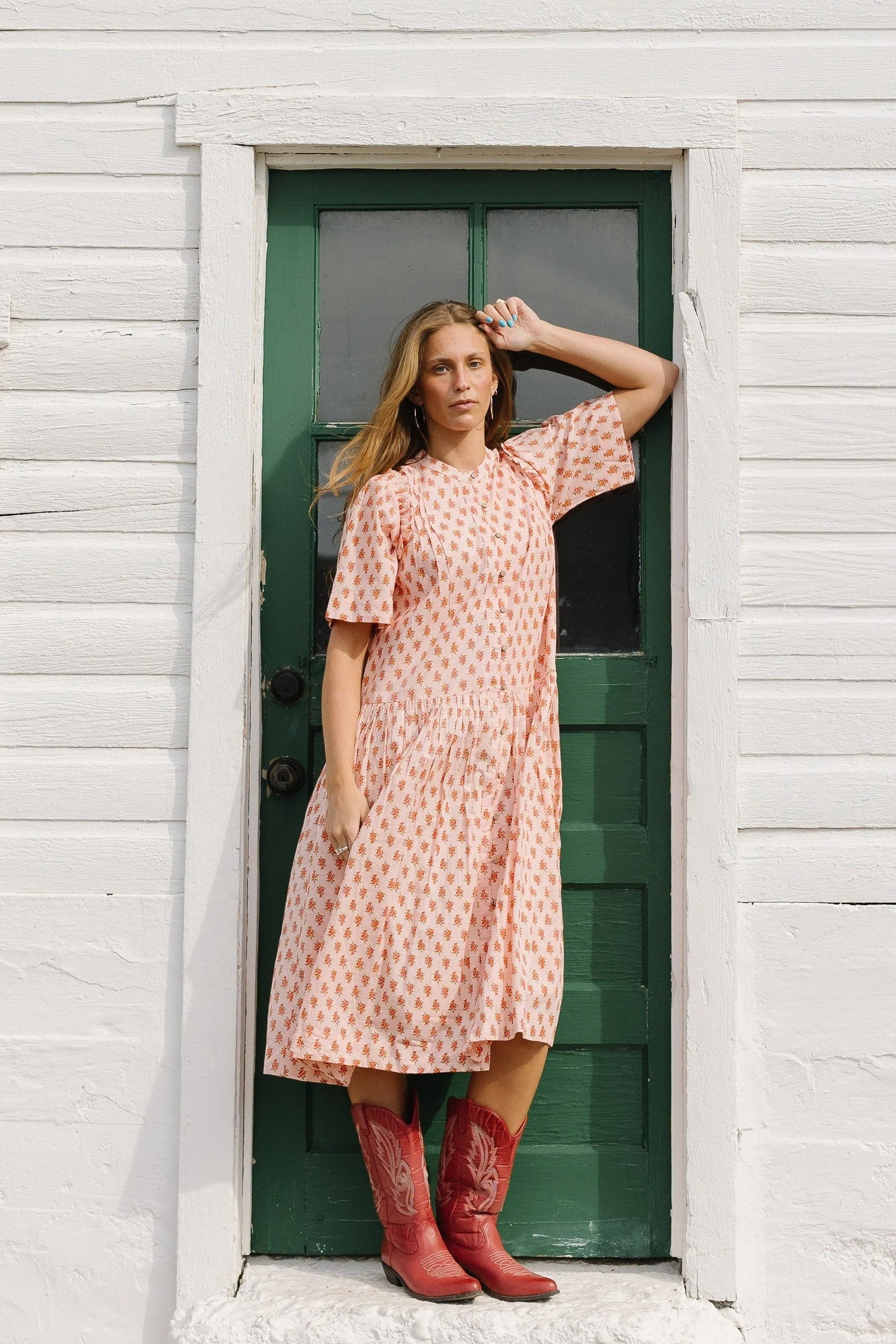 Modest Citrus Gina Button Down Dress | Called To Surf