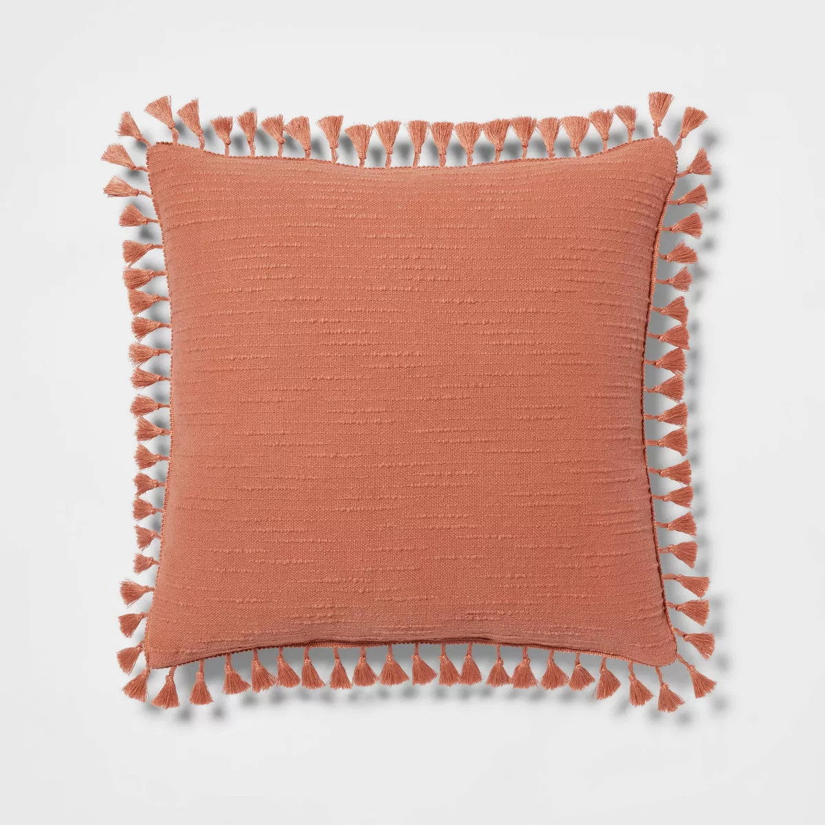 Euro Textured Slub Tassel Decorative Throw Pillow - Threshold™ | Target