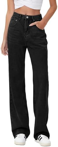 HDLTE Baggy Stretchy Jeans for Women High Waisted Trendy Wide Leg Jeans Boyfriend Denim Pants wit... | Amazon (US)