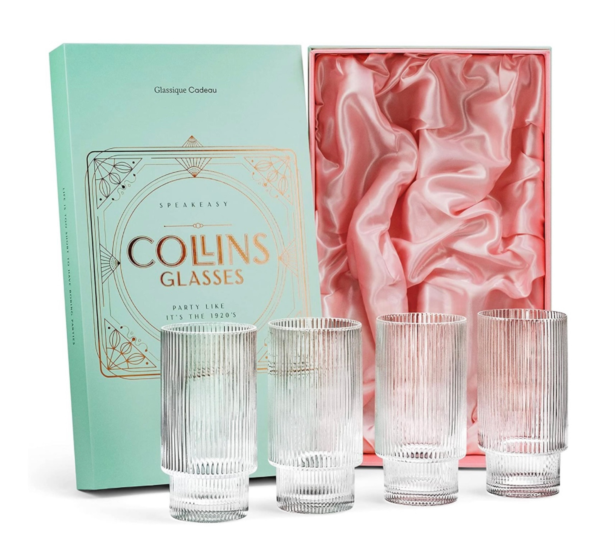 How STUNNING are these Highball Ribbed cocktail glasses though !?! 
•
Shop my products && Follow me on Instagram at @nardinemarie for more home finds! 

#LTKFind #LTKU #LTKhome