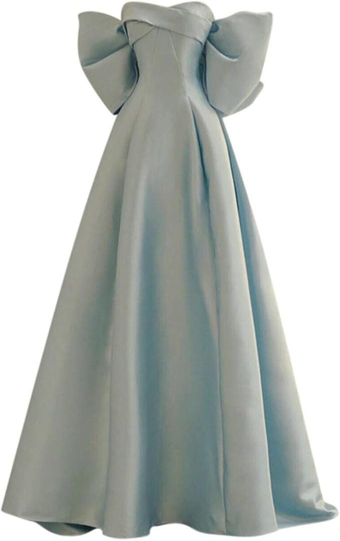 Sky Blue Princess Evening Dress Tube Top Light Luxury Dress Bride Wedding Clothing Elegant Intell... | Amazon (US)