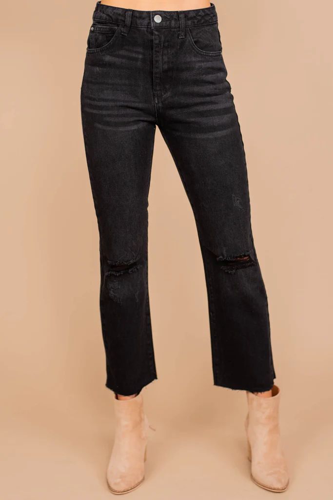 Follow Closely Black Cropped Jeans | The Mint Julep Boutique