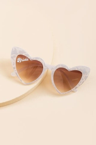 Bride Heart Sunglasses - francesca's | Francesca's