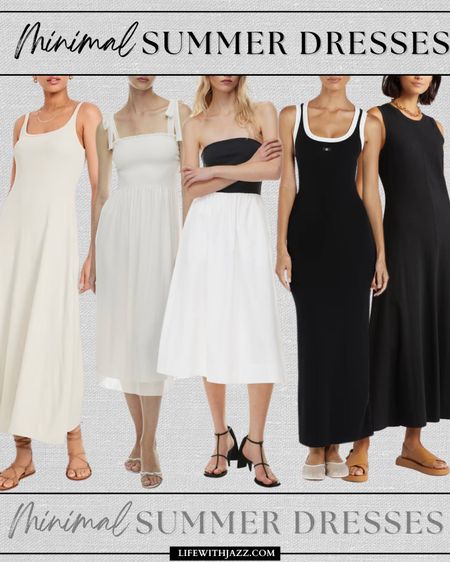 Minimal summer dresses // bump-friendly 

White dress / black dress / maxi dress / midi dress / minimal / simple / casual 

#LTKSeasonal #LTKBump #LTKFindsUnder100