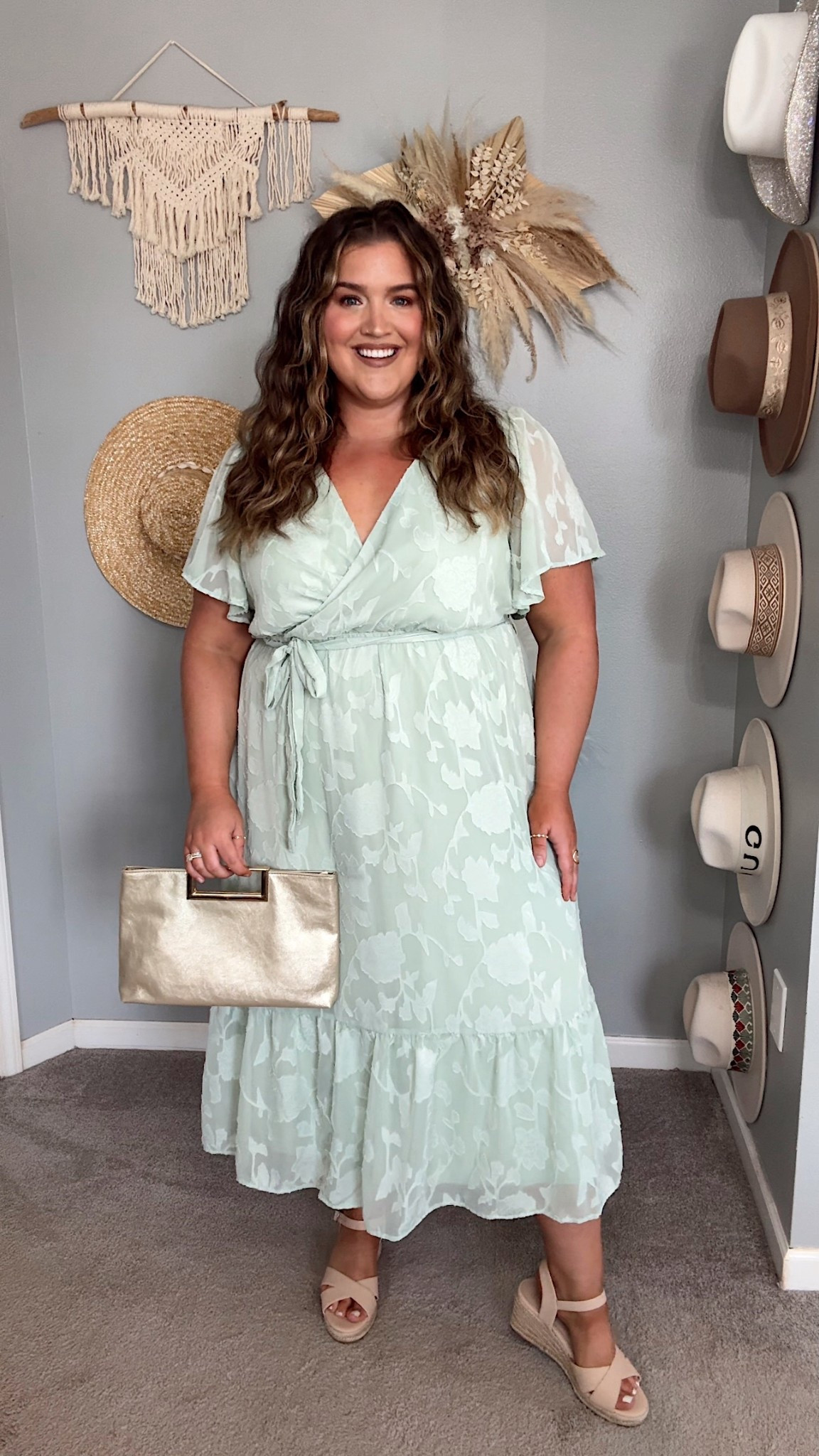 Amazon special occasion dress 👗 Great for wedding guest outfit, baby shower, date nights, family photos and more! Wearing a size XXL/18 plus. 

#LTKStyleTip #LTKPlusSize #LTKWedding