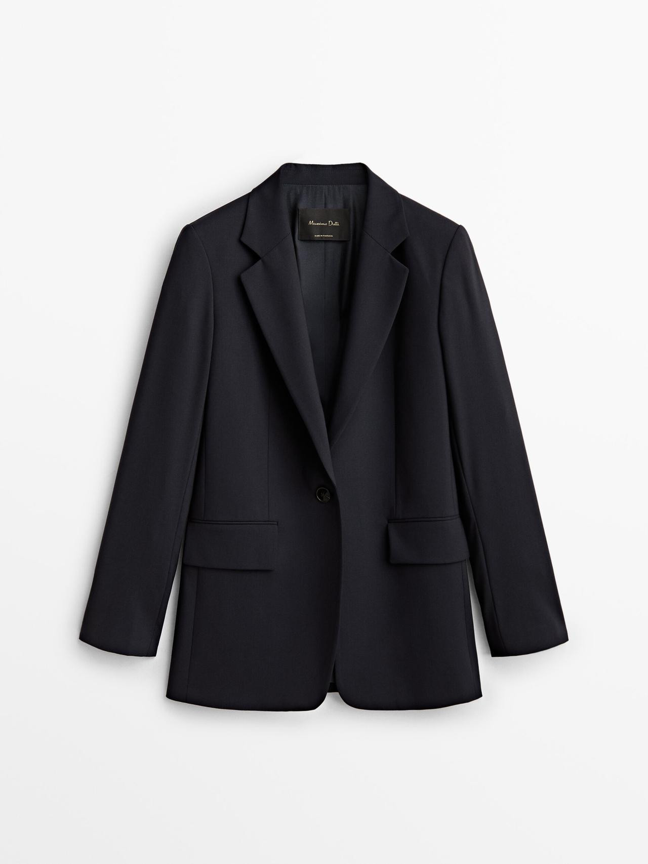 Cool wool suit blazer | Massimo Dutti US