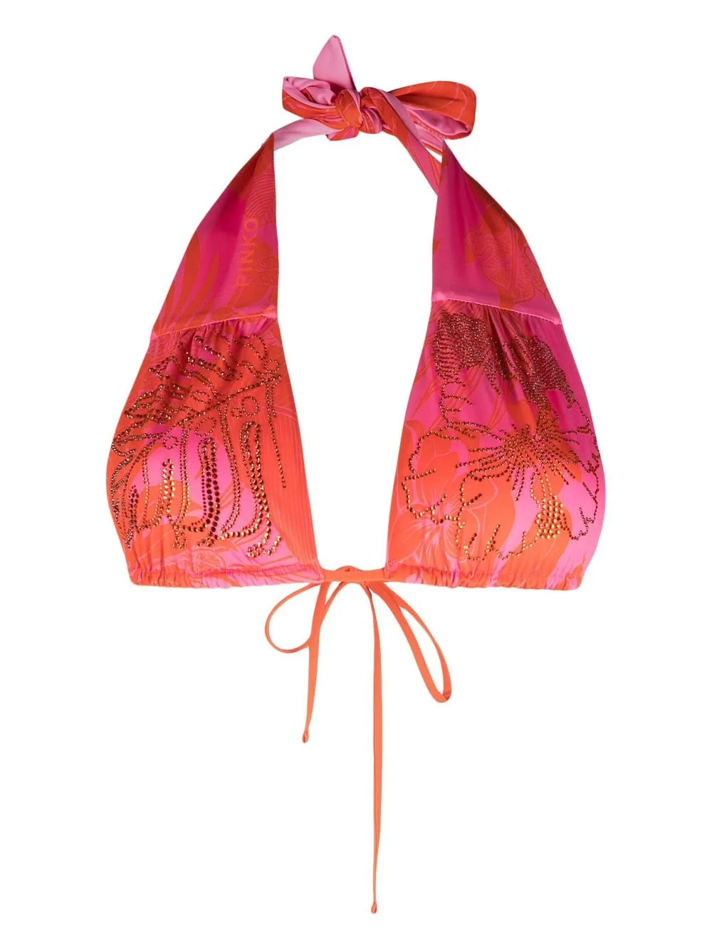 Sutiã de biquíni frente única com strass | Farfetch Global