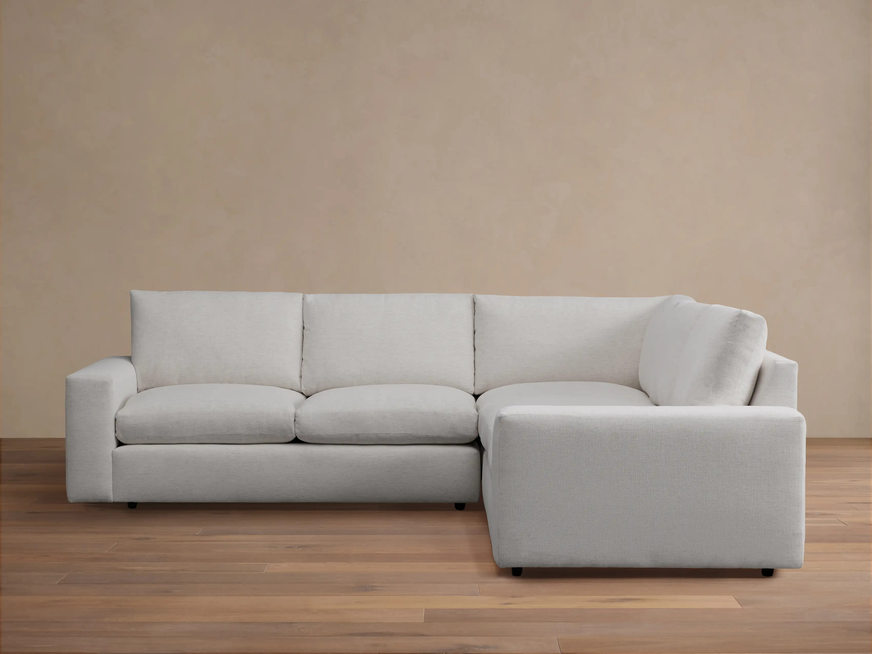 Kipton Wide Arm Three-Piece Corner Sectional | Arhaus