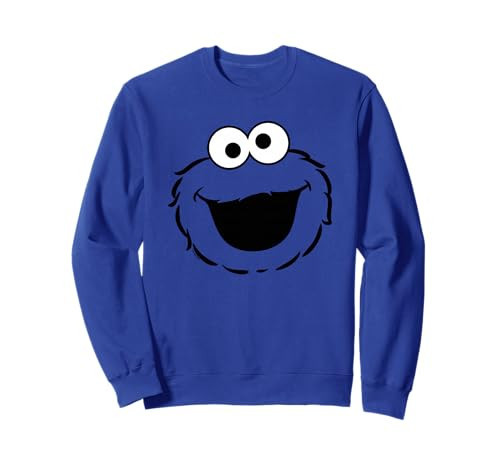 Sesame Street Cookie Monster Full Face Halloween Costume Sweatshirt | Amazon (US)