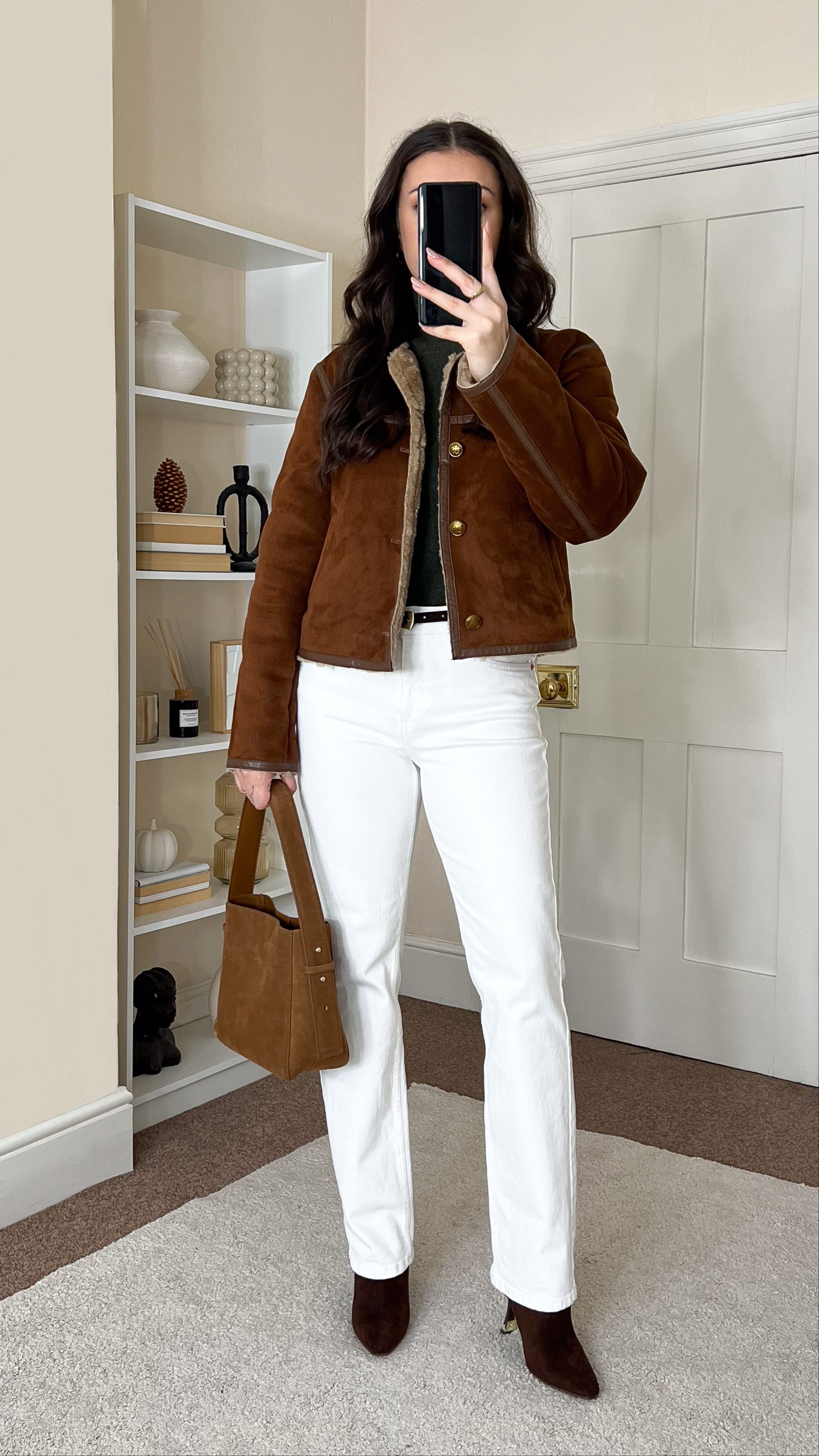 Casual chic winter outfit. Roll neck is John Lewis,wearing size UK8. Jacket is River Island,size UK10. Jeans are old from Mango, wearing size UK10. Boots are River Island. 

 #LTKuk #LTKwinter #LTKstyletip