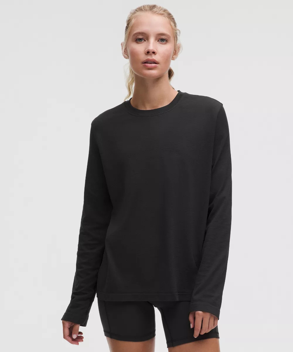 Swiftly Relaxed Long-Sleeve Shirt Hip Length   Updated Fit | lululemon (AU)