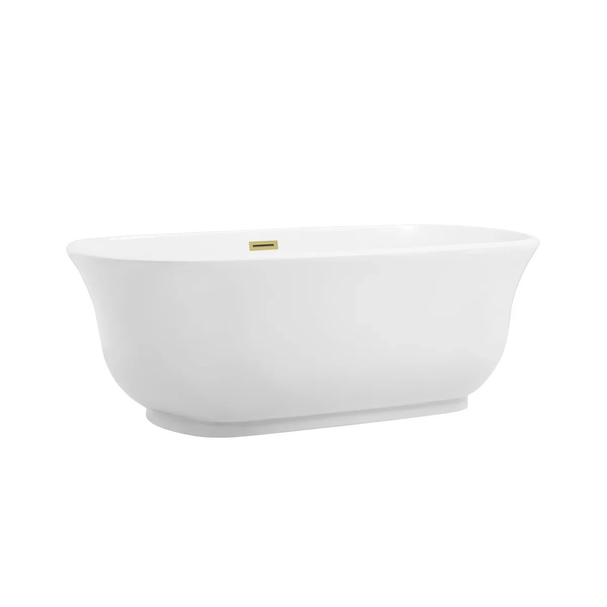 Wrought Studio™ Chaylynn 67" x 31" Freestanding Soaking Acrylic Bathtub & Reviews | Wayfair | Wayfair North America