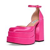 Steve Madden Women's Charlize Pump, Pink Satin, 6 | Amazon (US)
