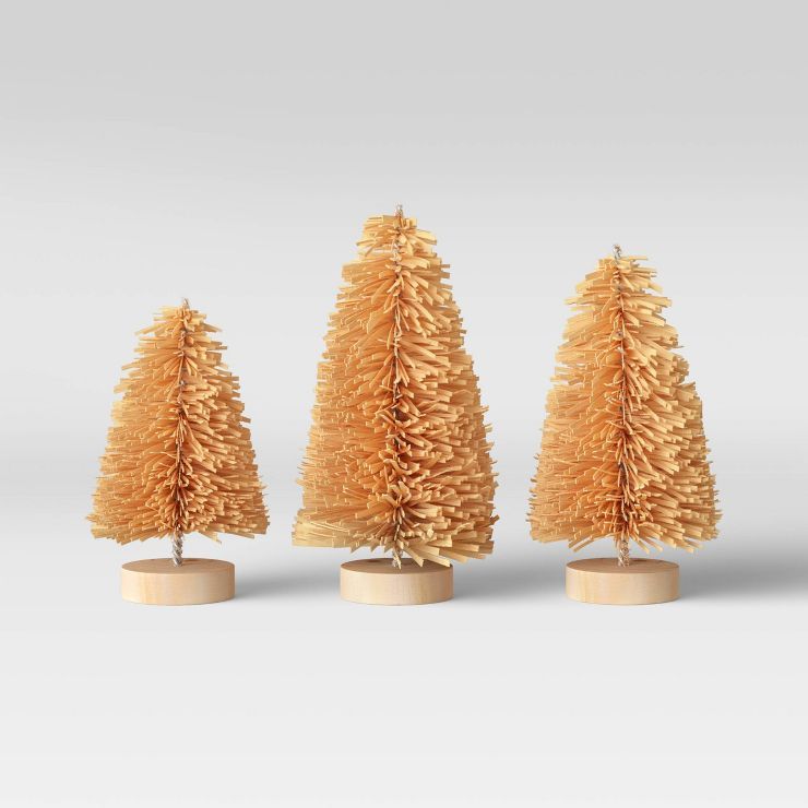 3pk Bottlebrush Set Neutral - Threshold™ | Target