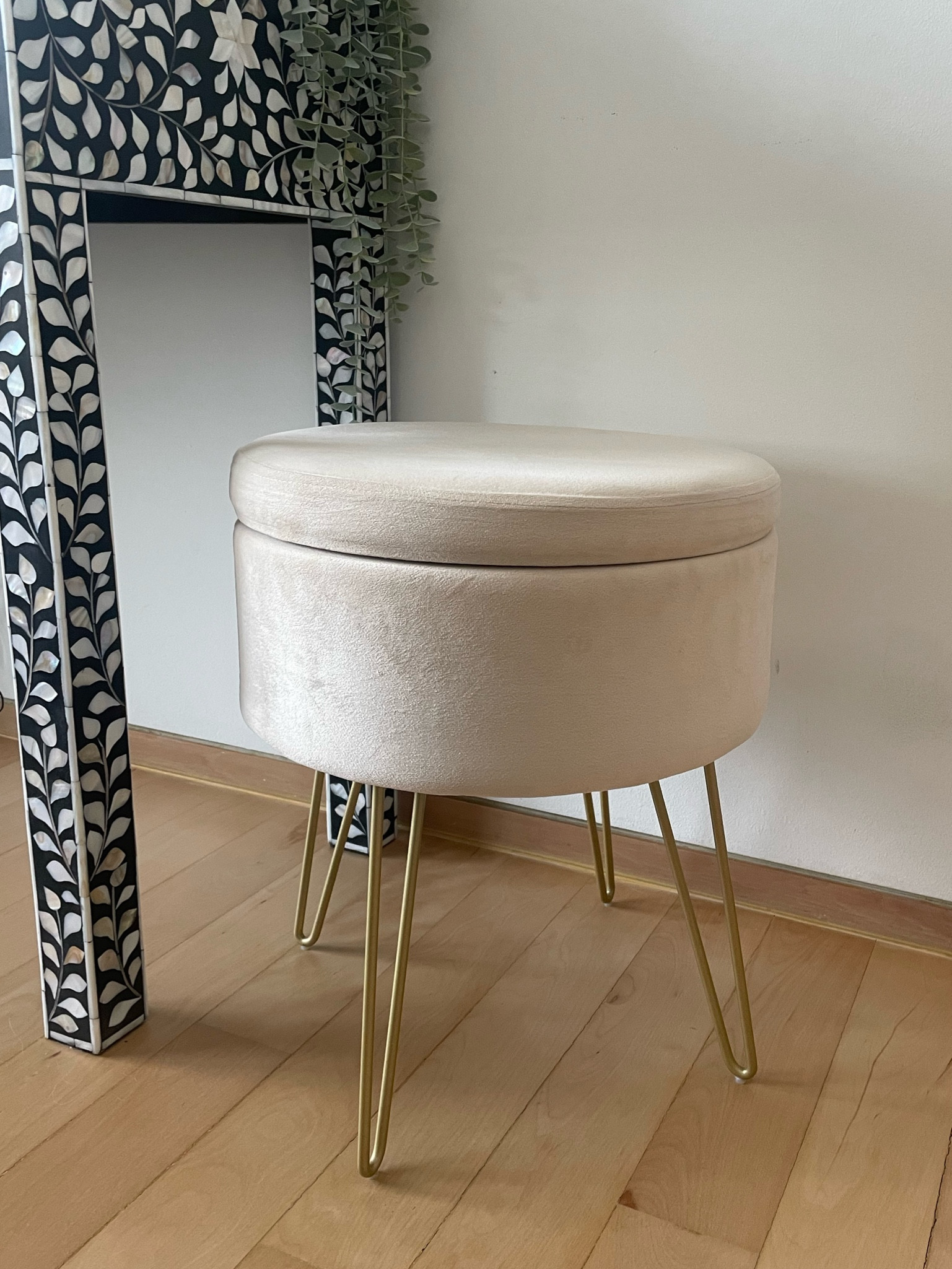 My storage ottoman I use for my vanity. The perfect storage solution for all your hair tools to keep them out of sight and close by!

#LTKbeauty #LTKGiftGuide #LTKunder100