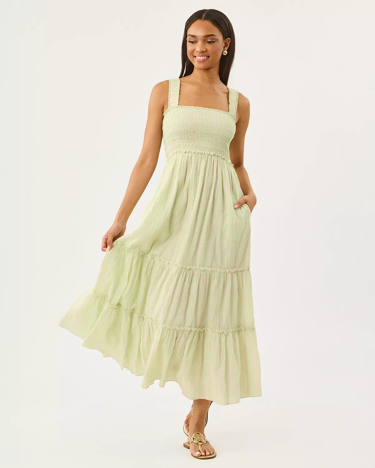 Hadly Smocked Maxi Dress | Lilly Pulitzer